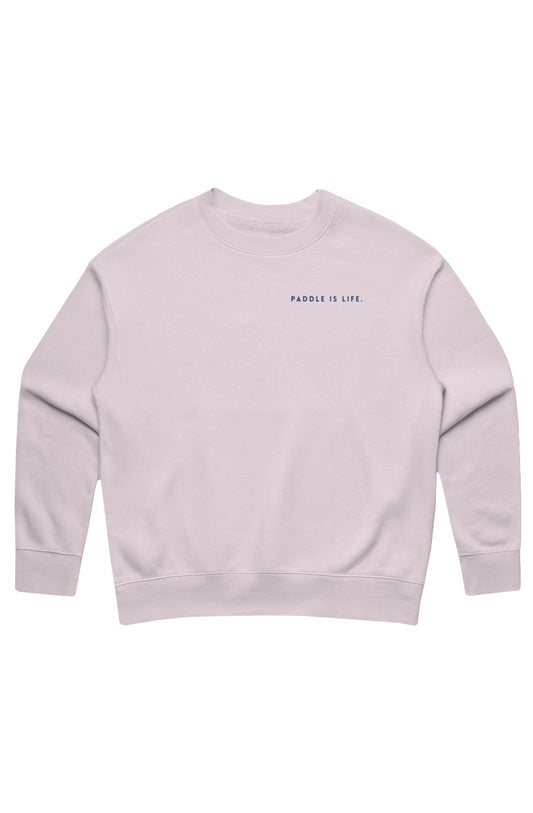 Women's Fleece Paddle is Life Crewneck