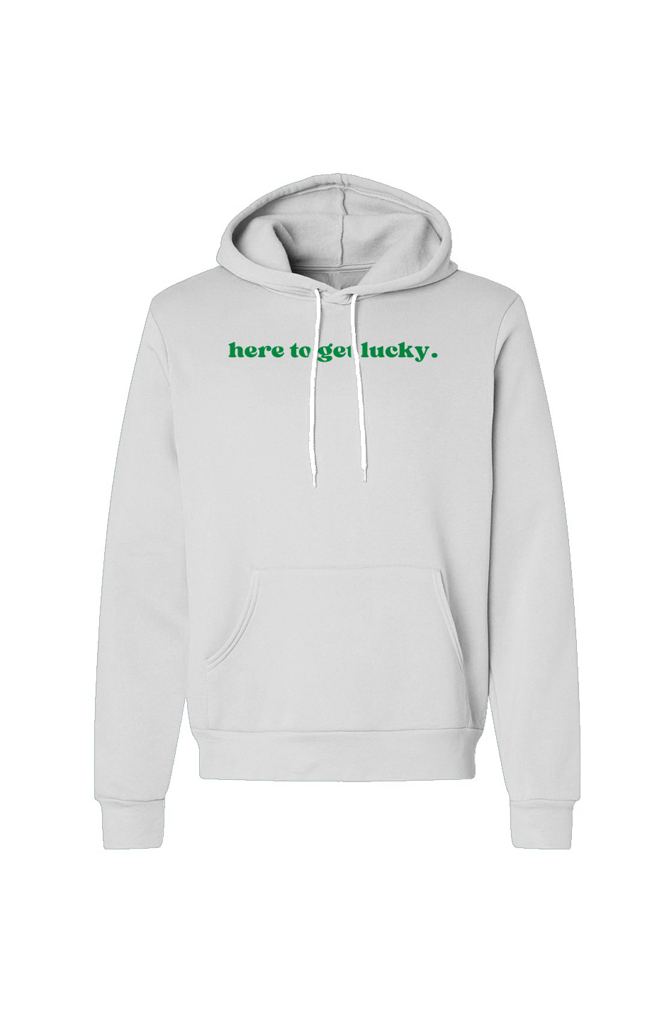 Unisex Here to Get Lucky Fleece Hoodie