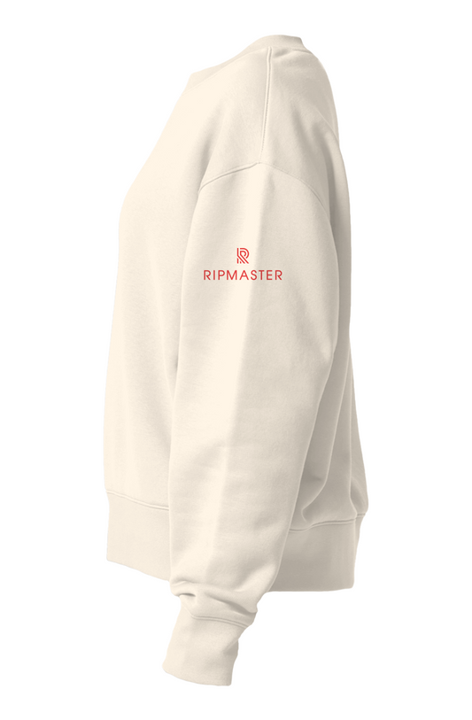 Women's Fleece Love All Embroidered Crewneck