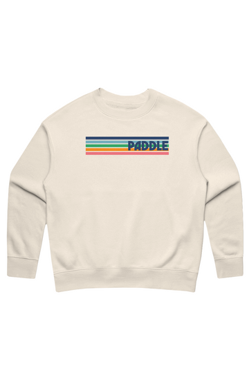 Women's Fleece Sunrise Stripe Crewneck