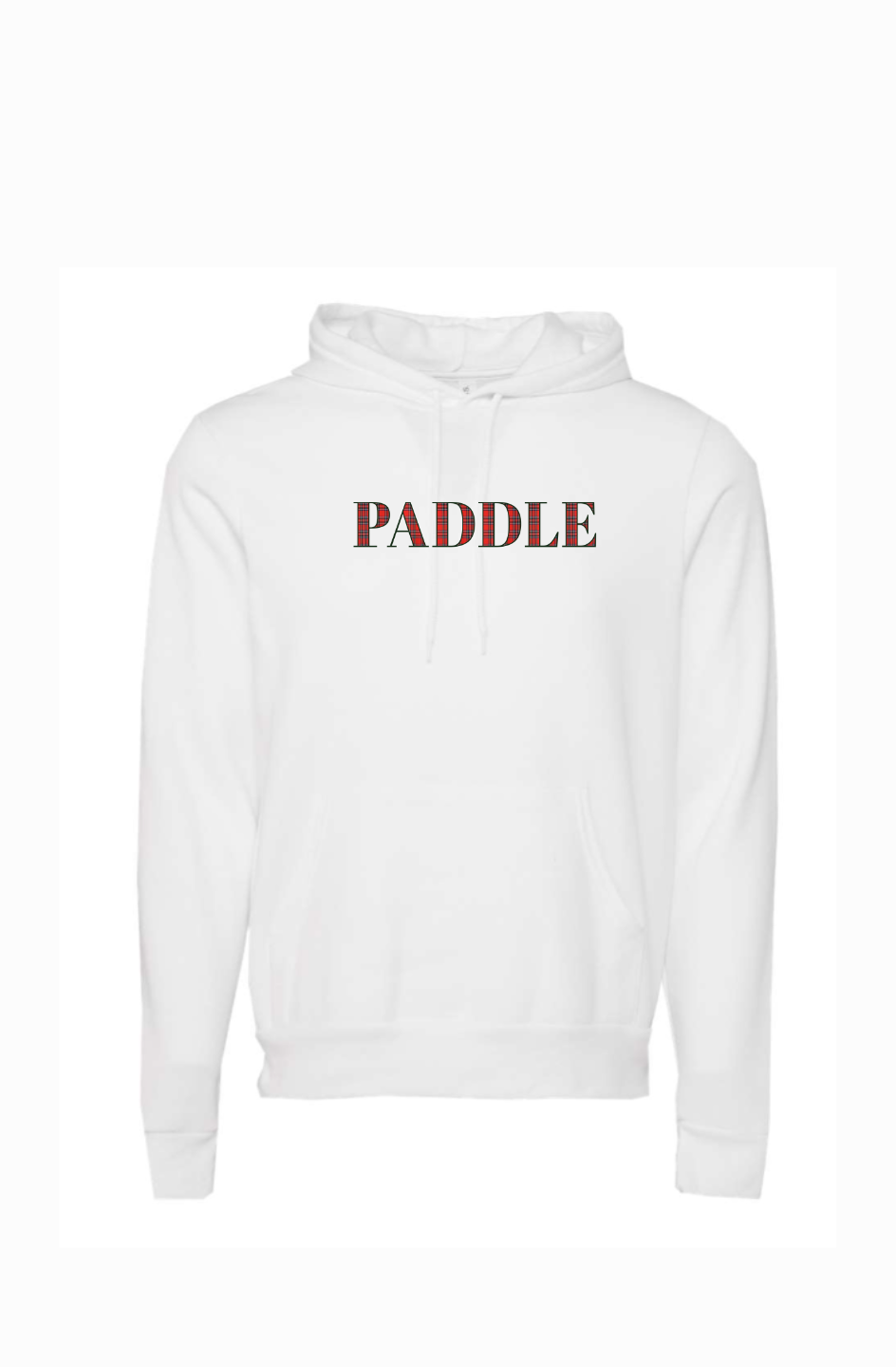 Unisex Fleece Plaid Paddle Hoodie